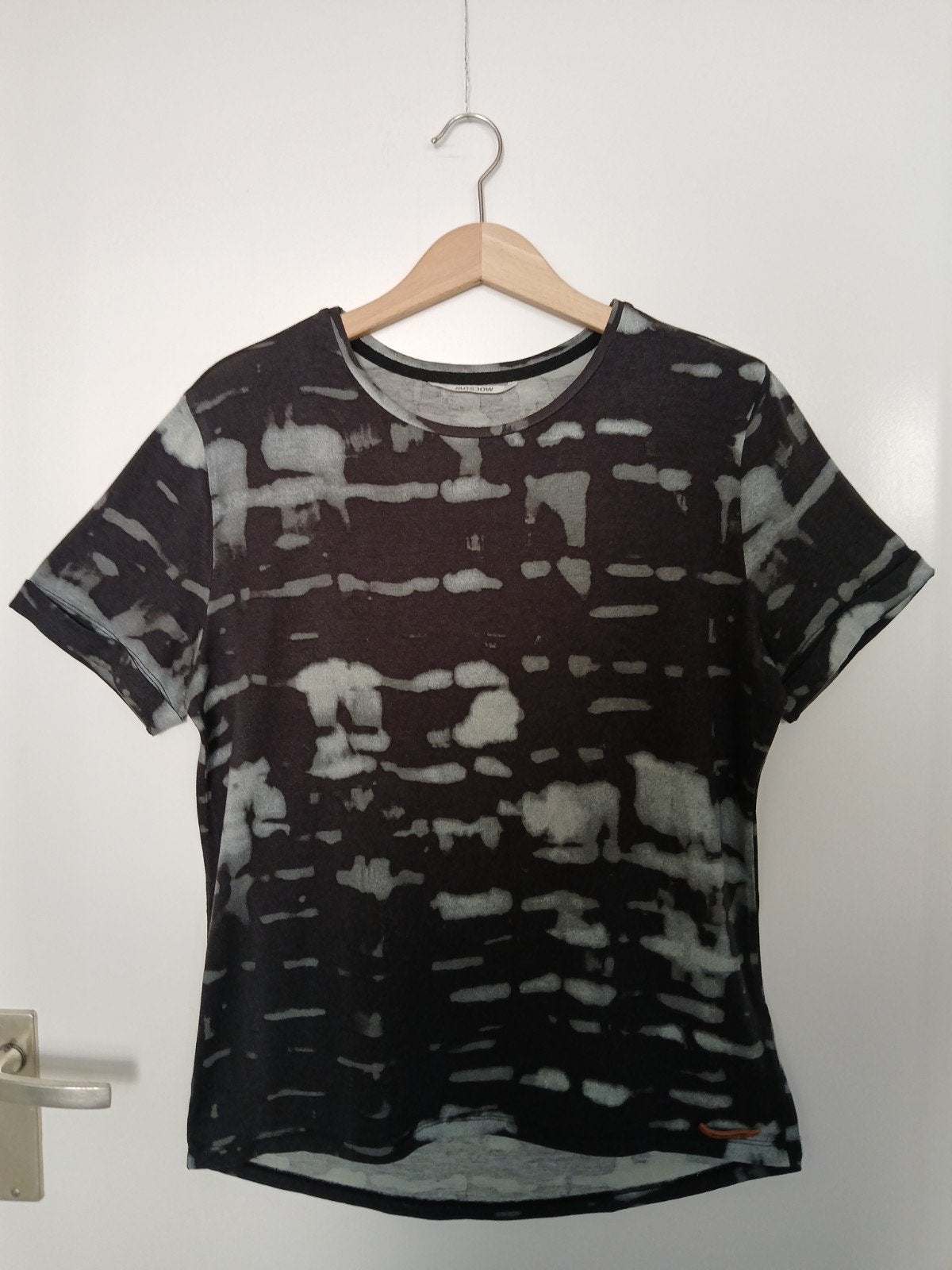 Moscow Shirt Korte Mouw Zwart/Mintgroen M, Maat 38/40 (M), Verzenden, Zwart, Korte mouw