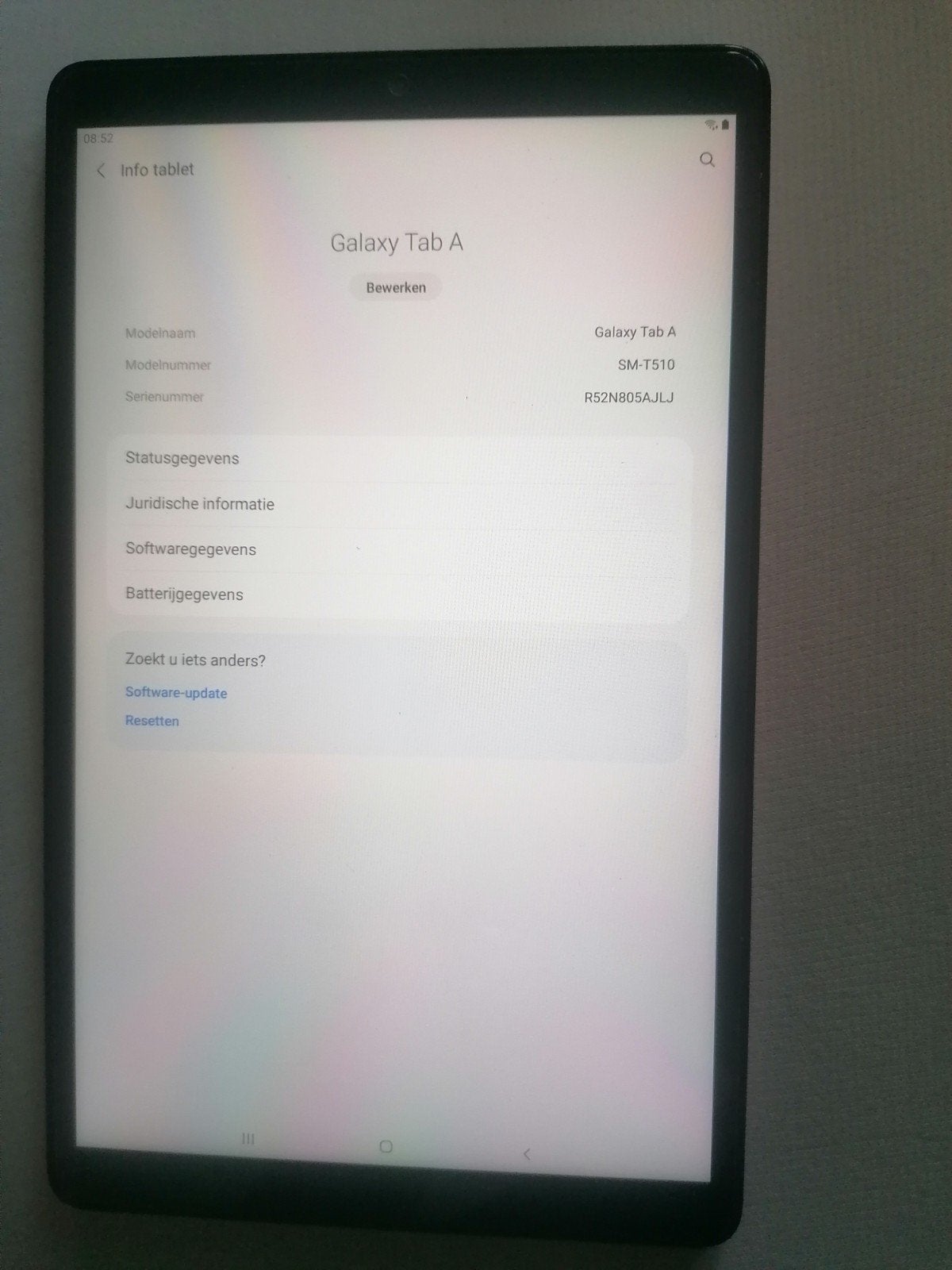 Samsung Galaxy Tab A SM-T510 met hoes en screenprotector, Ophalen of Verzenden, Zo goed als nieuw, Galaxy Tab A SM-T510, Samsung