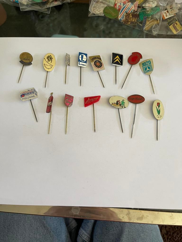 Vintage jaren ‘60 speldjes set 31, Ophalen of Verzenden, Zo goed als nieuw, Overige onderwerpen