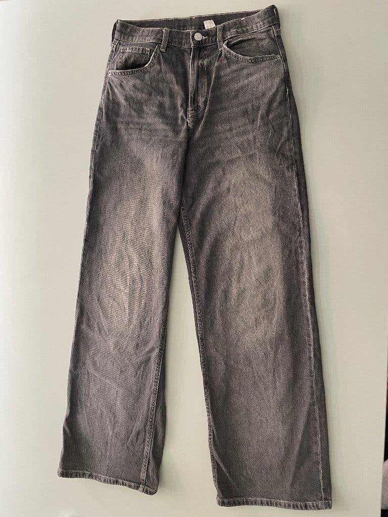 H&M jeans wide leg maat 164, Broek, Gebruikt, Meisje, H&M