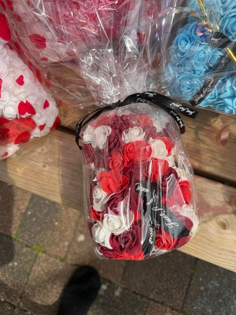 Moederdag Rozenberen - Diverse kleuren en maten, Textiel, Nieuw, Meerkleurig, Ophalen of Verzenden
