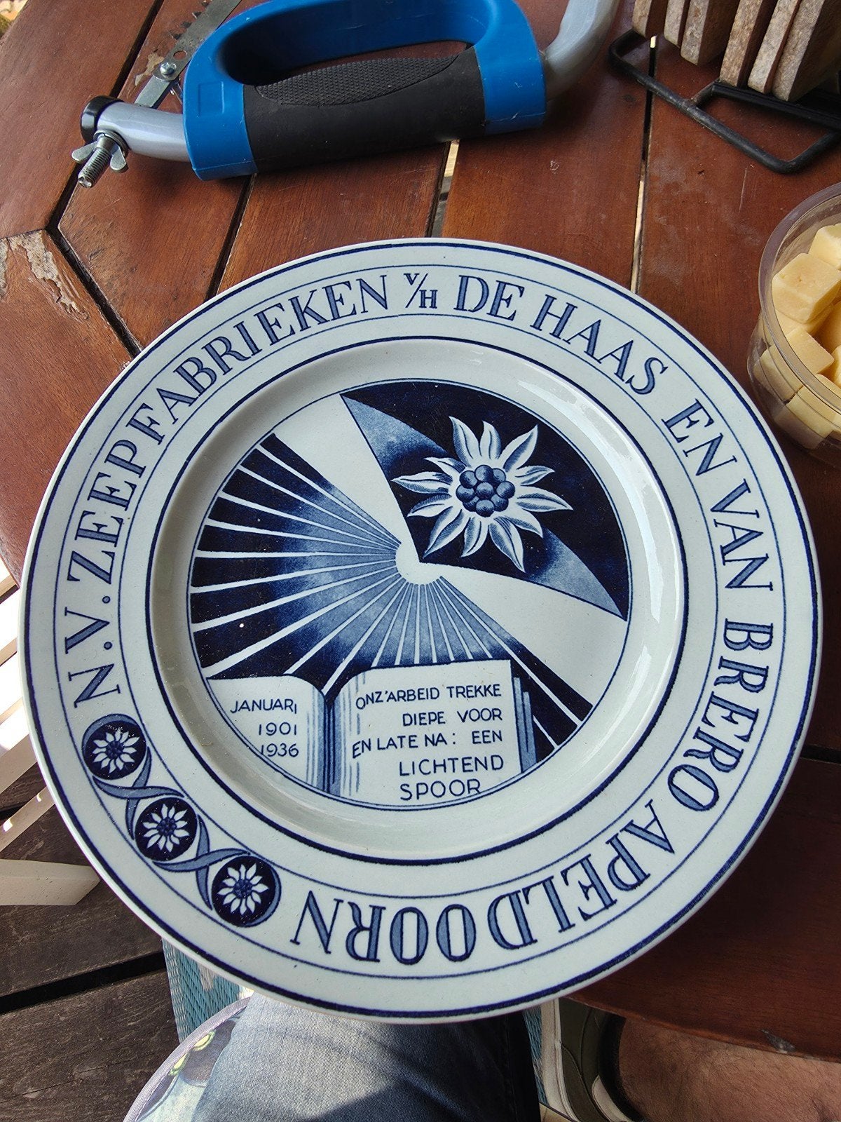 Gedenkbord N.V. Zeepfabrieken De Haas en Van Brero Apeldoorn, Ophalen of Verzenden