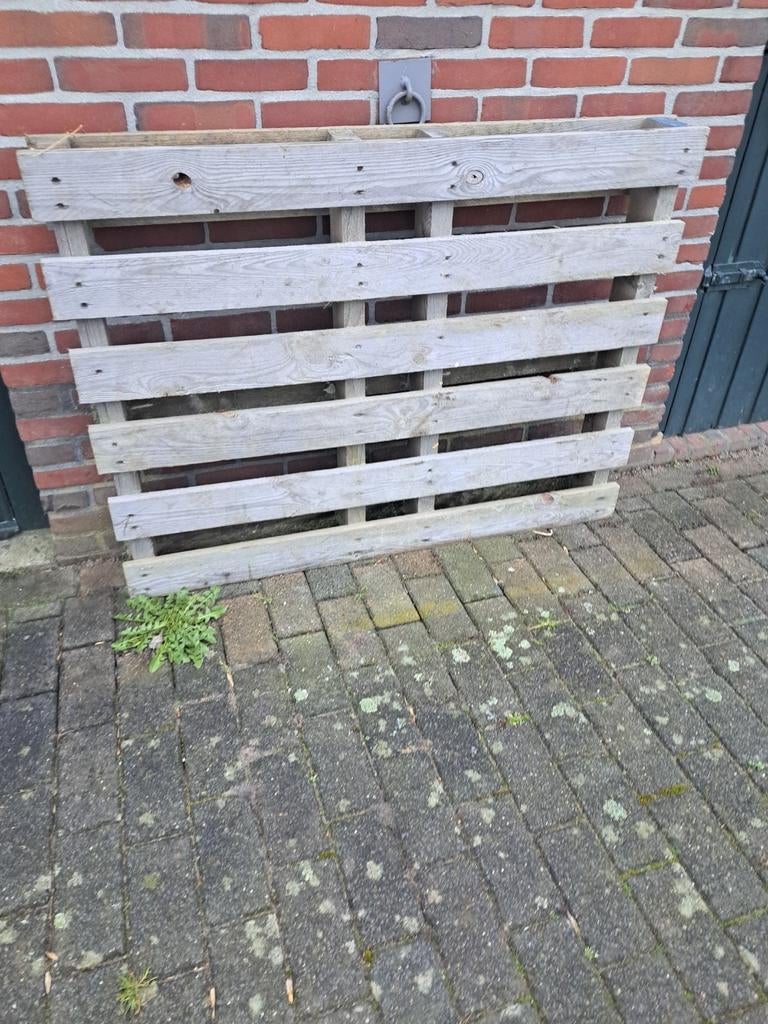 GEZOCHT grote pallets zoals deze GRATIS, Doe-het-zelf en Verbouw, Hout en Planken, Ophalen of Verzenden, 50 mm of meer, Pallet
