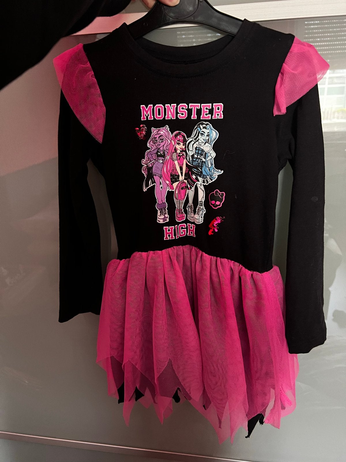 Monster High jurk maat 104, Ophalen of Verzenden, Gebruikt, 104 of kleiner, Meisje