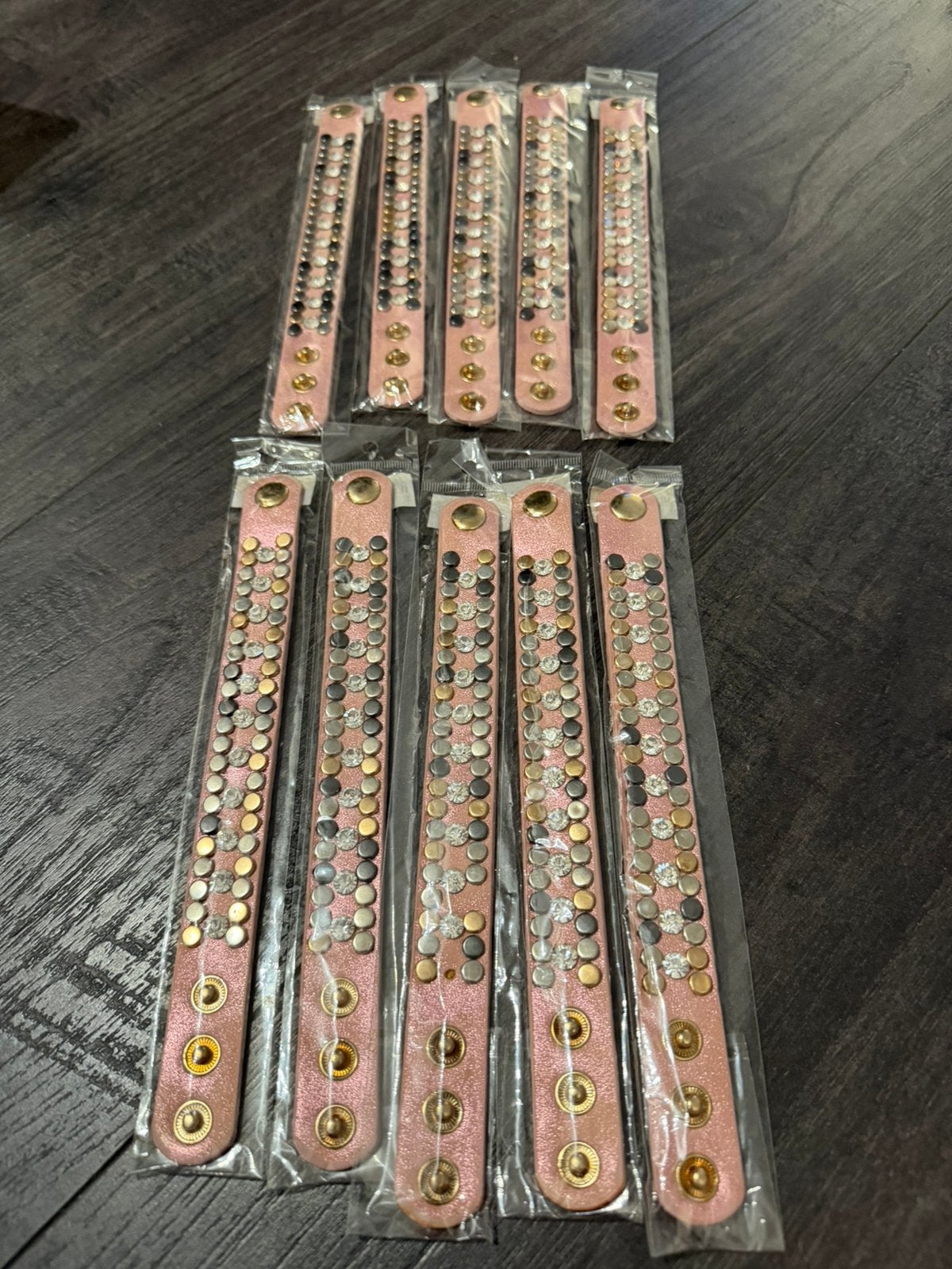 Partij 10 stuks leren armbanden A23/7, Ophalen of Verzenden, Nieuw
