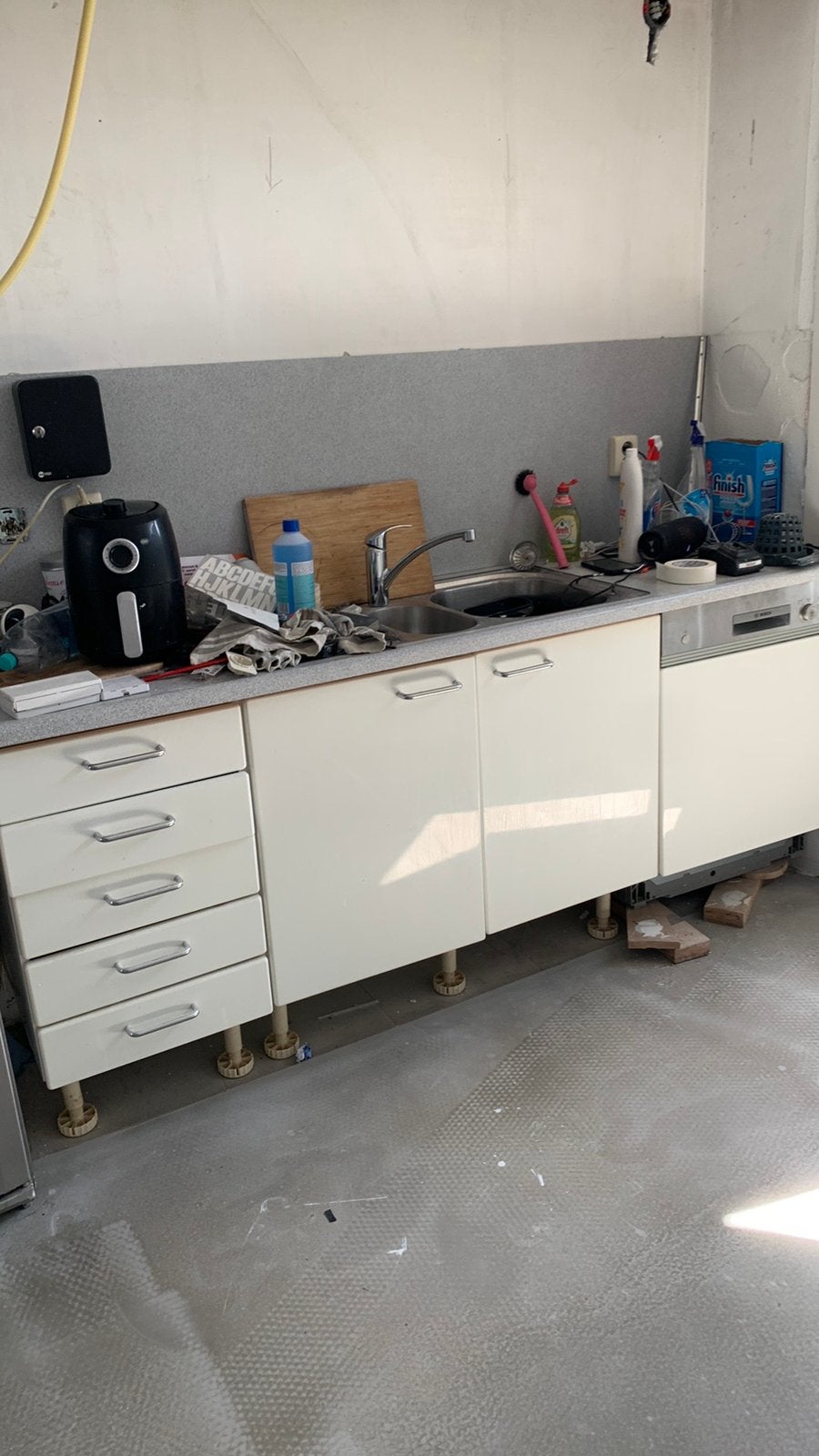 Leicht kwaliteit keuken, Ophalen, Zo goed als nieuw, Wit, Enkelwandige keuken