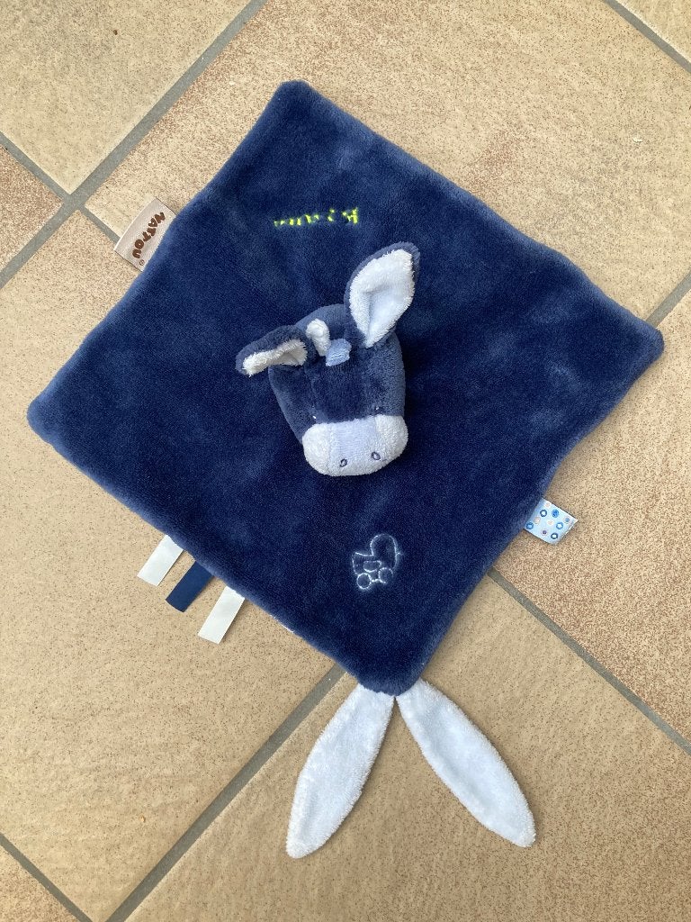 Knuffeldoekje van Nattou, Ophalen of Verzenden, Zo goed als nieuw, Blauw, Knuffeldoekje