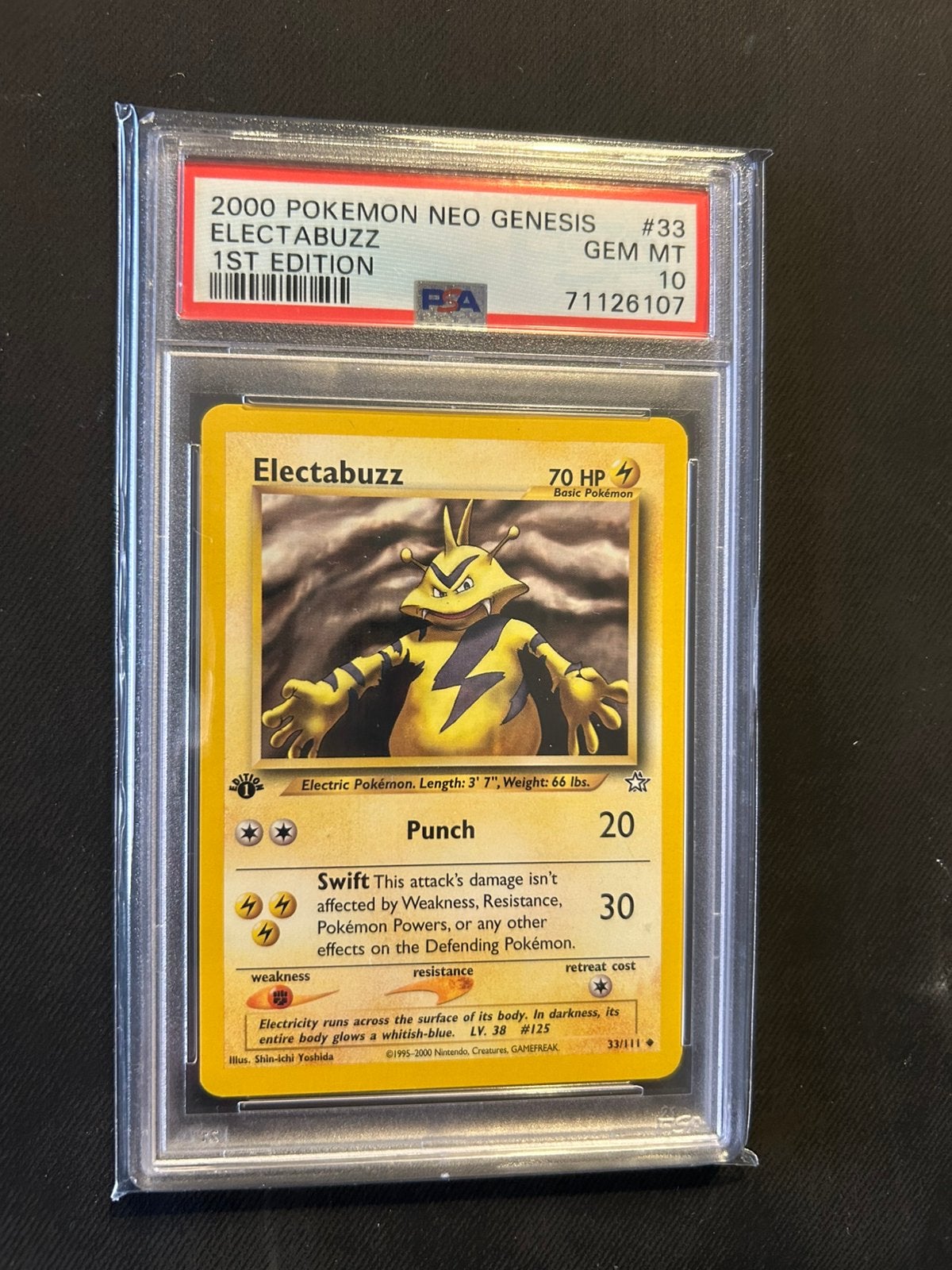 Electabuzz PSA10, Ophalen of Verzenden, Nieuw, Losse kaart, Foil