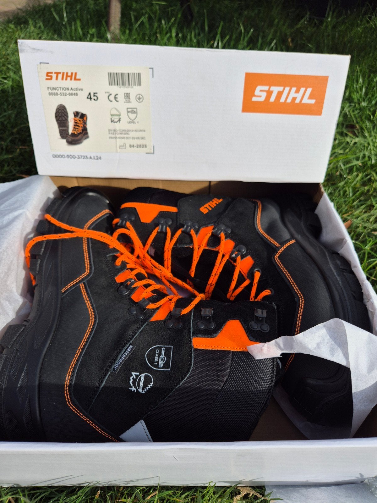 stihl zaagschoenen maat 45, Ophalen of Verzenden, Nieuw, Schoenen, Stihl