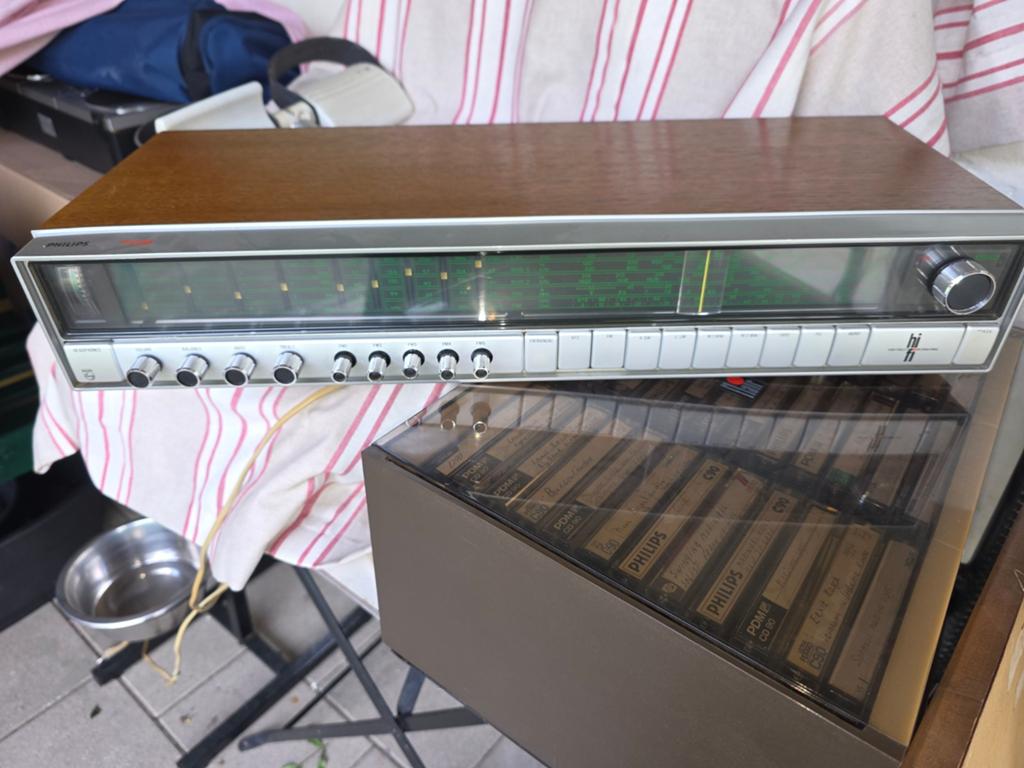 Philips 702 Versterker met bijbehorende boxen, Audio, Tv en Foto, Radio's, Ophalen, Gebruikt, Overige typen