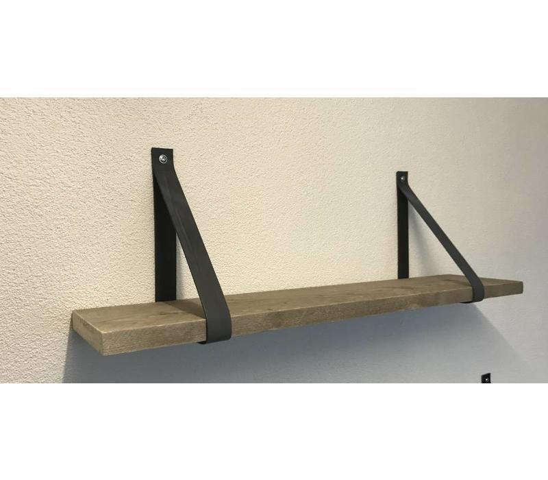 Leren plankdragers, 4 stuks, Ophalen of Verzenden, Zo goed als nieuw