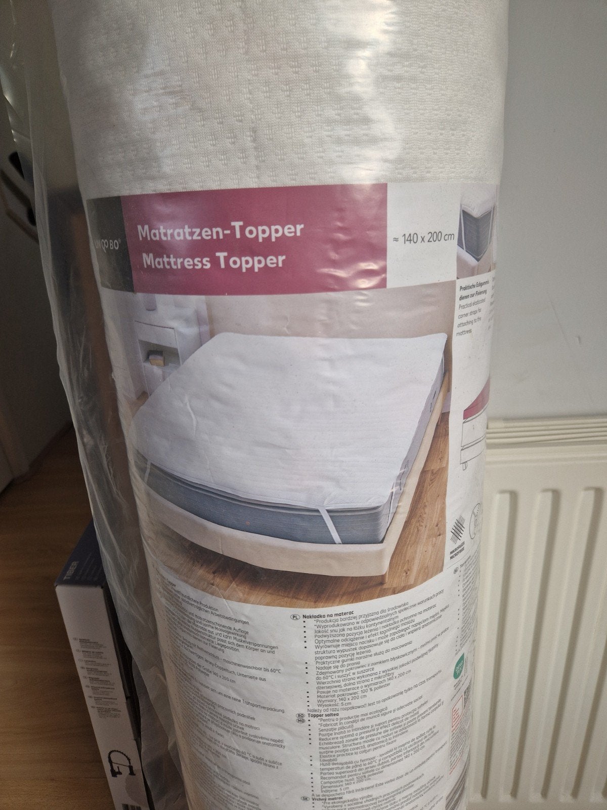 Matras Topper 140x200 cm - Nieuw in verpakking, Ophalen, 140 cm, Matras, 200 cm