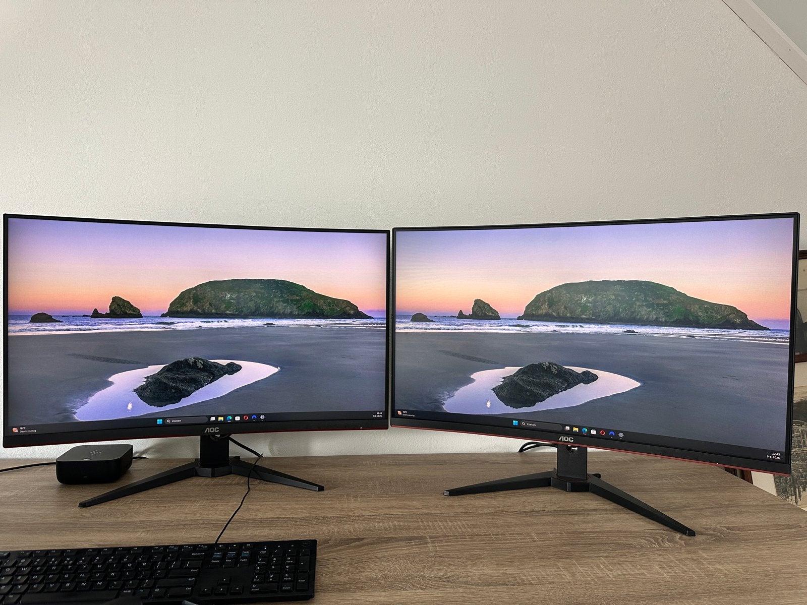 AOC Gaming Monitoren 32 inch (32G2WG8 & 32G1WG4), Curved, Full HD, Minder dan 1 ms, Zo goed als nieuw
