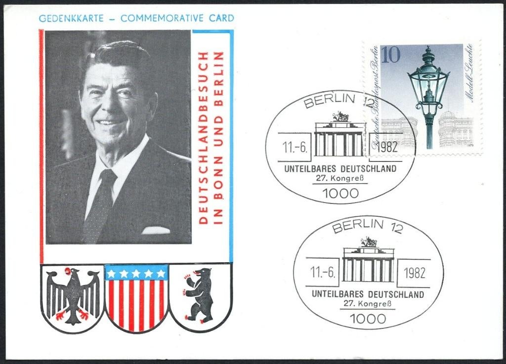 President Reagan bezoekt Bonn en Berlijn West-Duitsland 1982, Verzenden, Overige typen