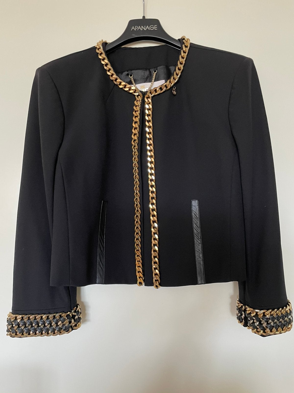 Elisabetta Franchi jasje zwart NIEUW It m 44 / nl m 38, Verzenden, Zo goed als nieuw, Maat 38/40 (M), Zwart