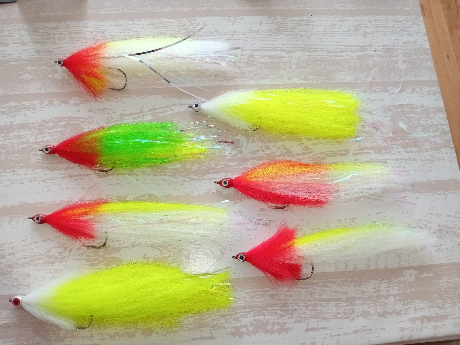 Handgemaakte streamers voor Snoek, Watersport en Boten, Hengelsport | Roofvissen, Ophalen of Verzenden, Zo goed als nieuw, Overige typen