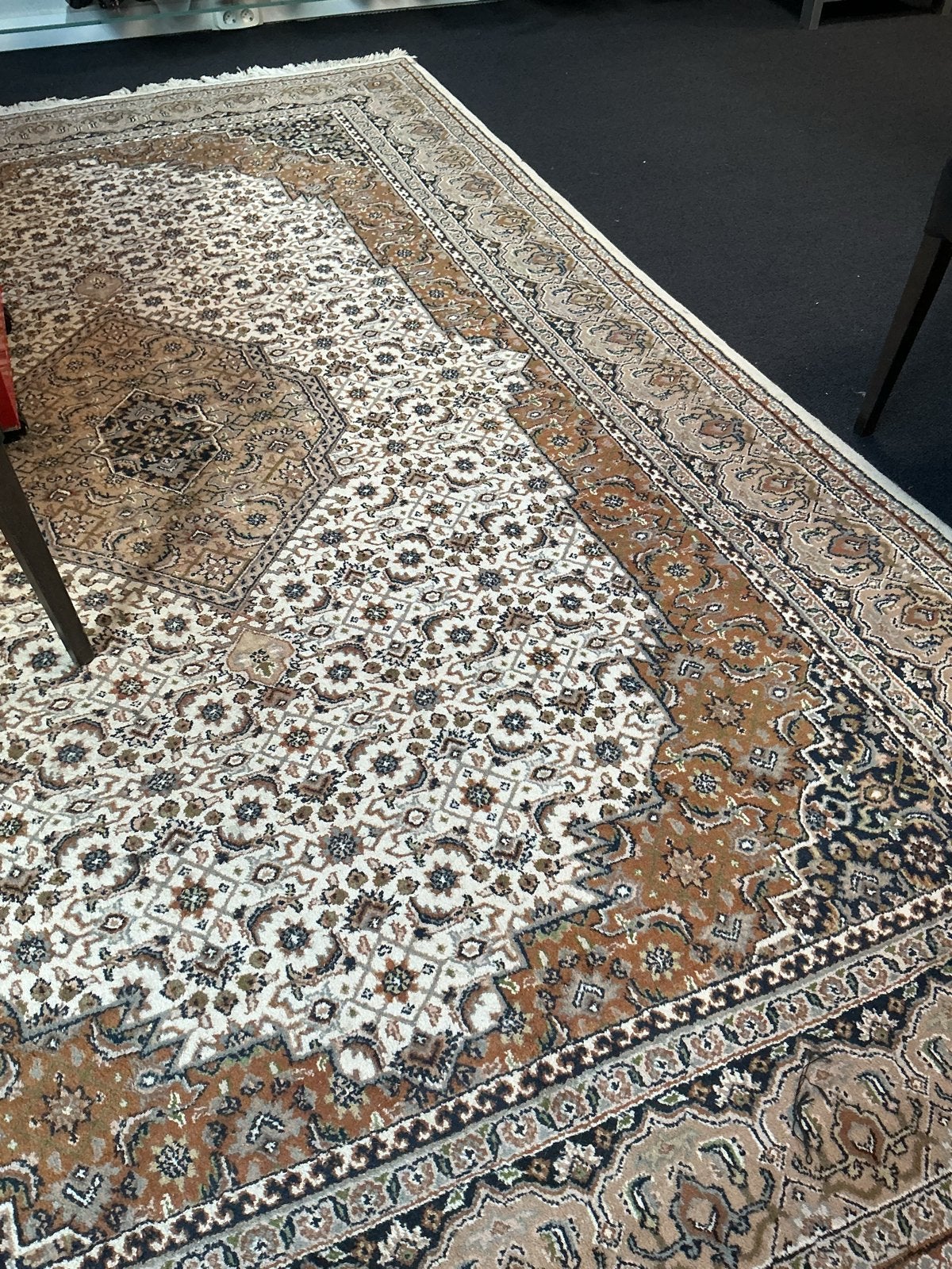 Prachtig Perzisch tapijt in beige/bruin (3.00 x 2.00 m), Ophalen, Gebruikt, Beige, 200 cm of meer