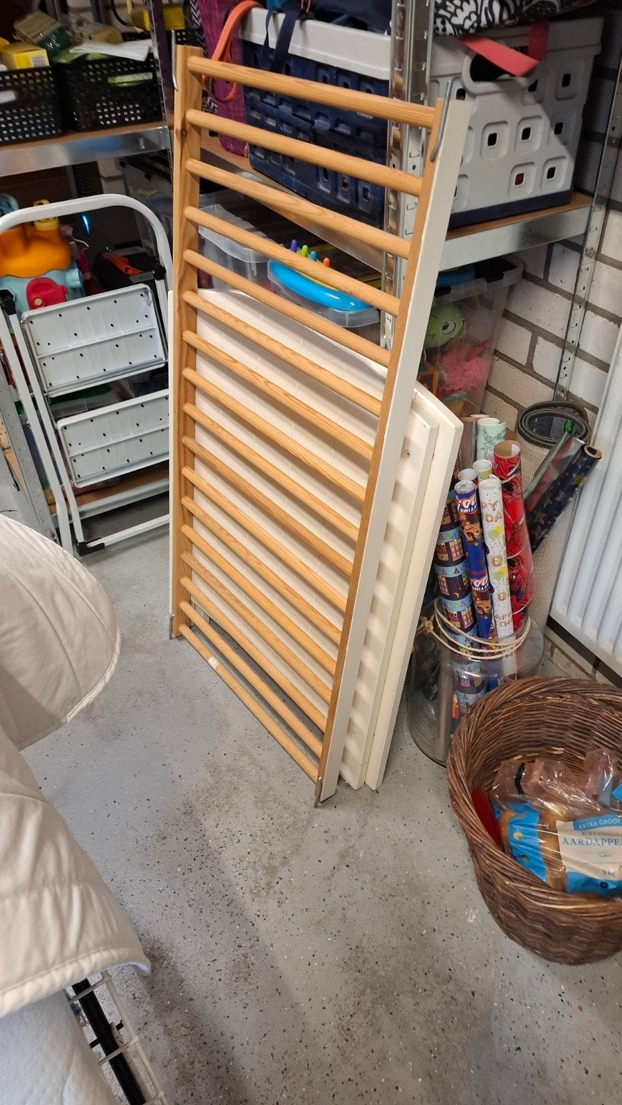 Baby ledikantje 120x60 wit, Huis en Inrichting, Ophalen, Gebruikt, Overige typen, Minder dan 160 cm