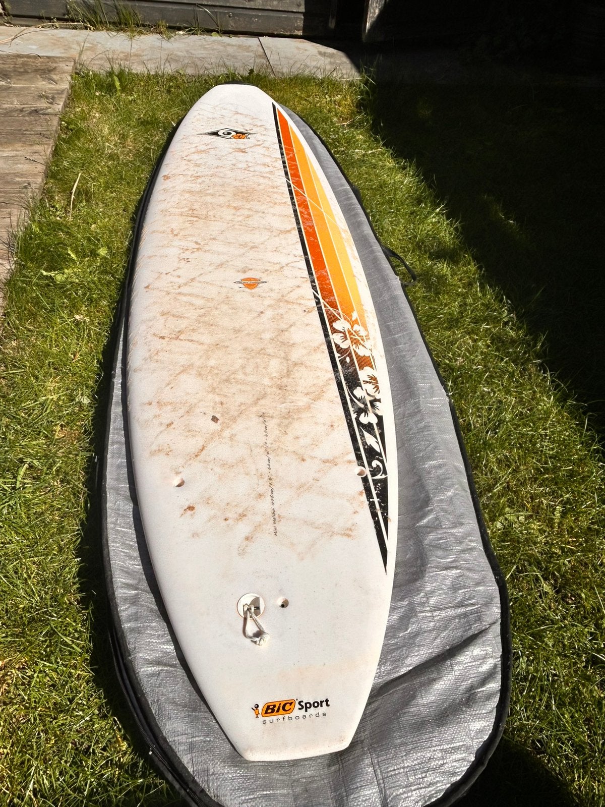 Surfboard HIC sport mini Malibu golfsurfboard 220cm, Ophalen, Zo goed als nieuw, Plank