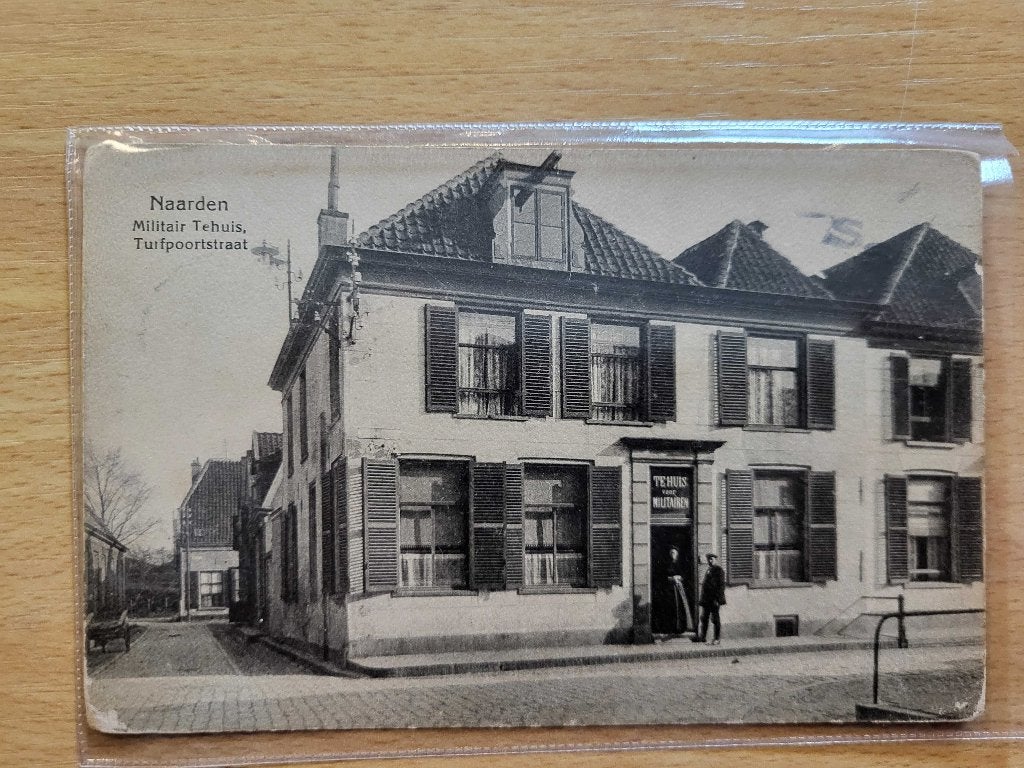 ansicht NAARDEN Turfpoortstraat Militair Leger, Ophalen of Verzenden, Voor 1920, Noord-Holland