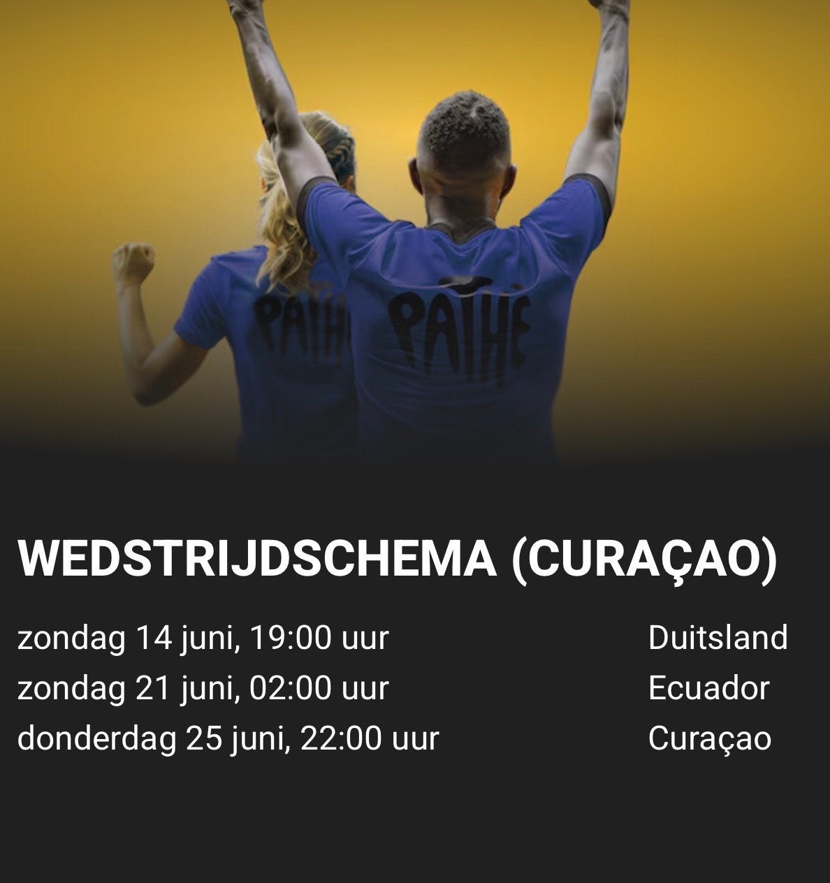 PATHE WK TICKETS, Tickets en Kaartjes, Drie personen of meer