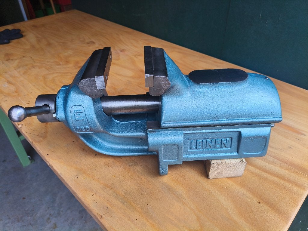Leinen bankschroef 120 mm met geslepen bekken, Ophalen, Gebruikt