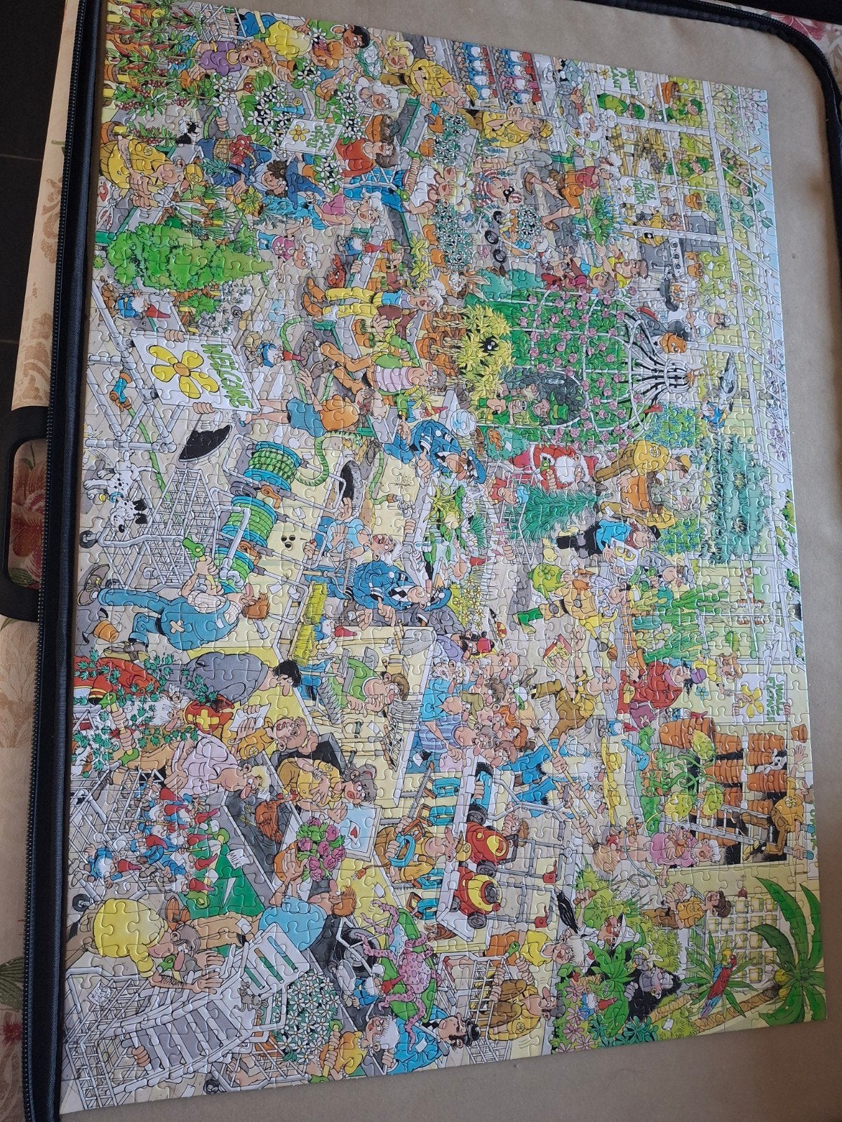 Jan van Haasteren Puzzel - Het Tuincentrum 1000 stukjes, Ophalen of Verzenden, 500 t/m 1500 stukjes, Zo goed als nieuw, Legpuzzel