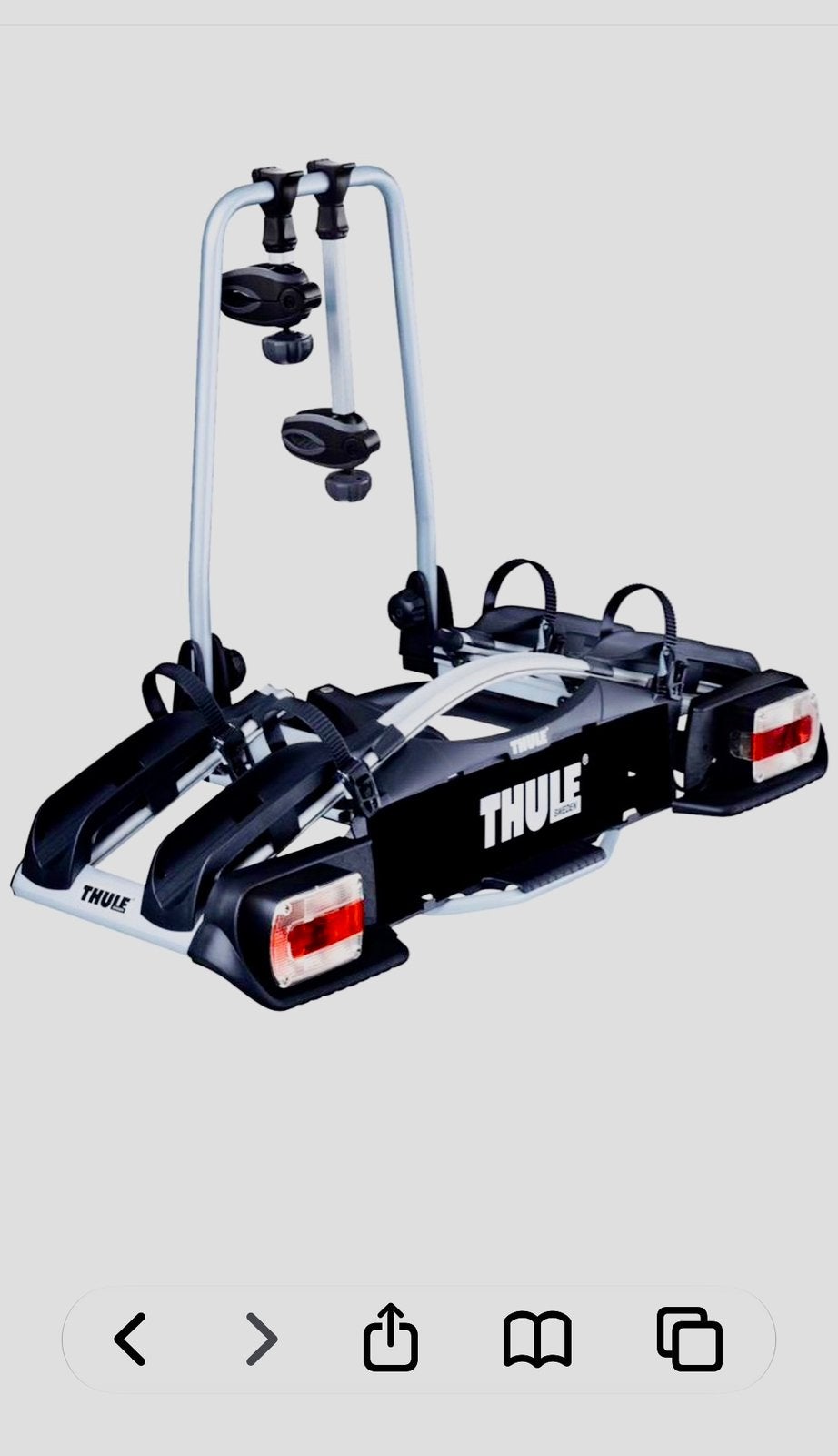 Thule euroway G2 921, Auto diversen, Ophalen, Zo goed als nieuw, 2 fietsen, Trekhaakdrager