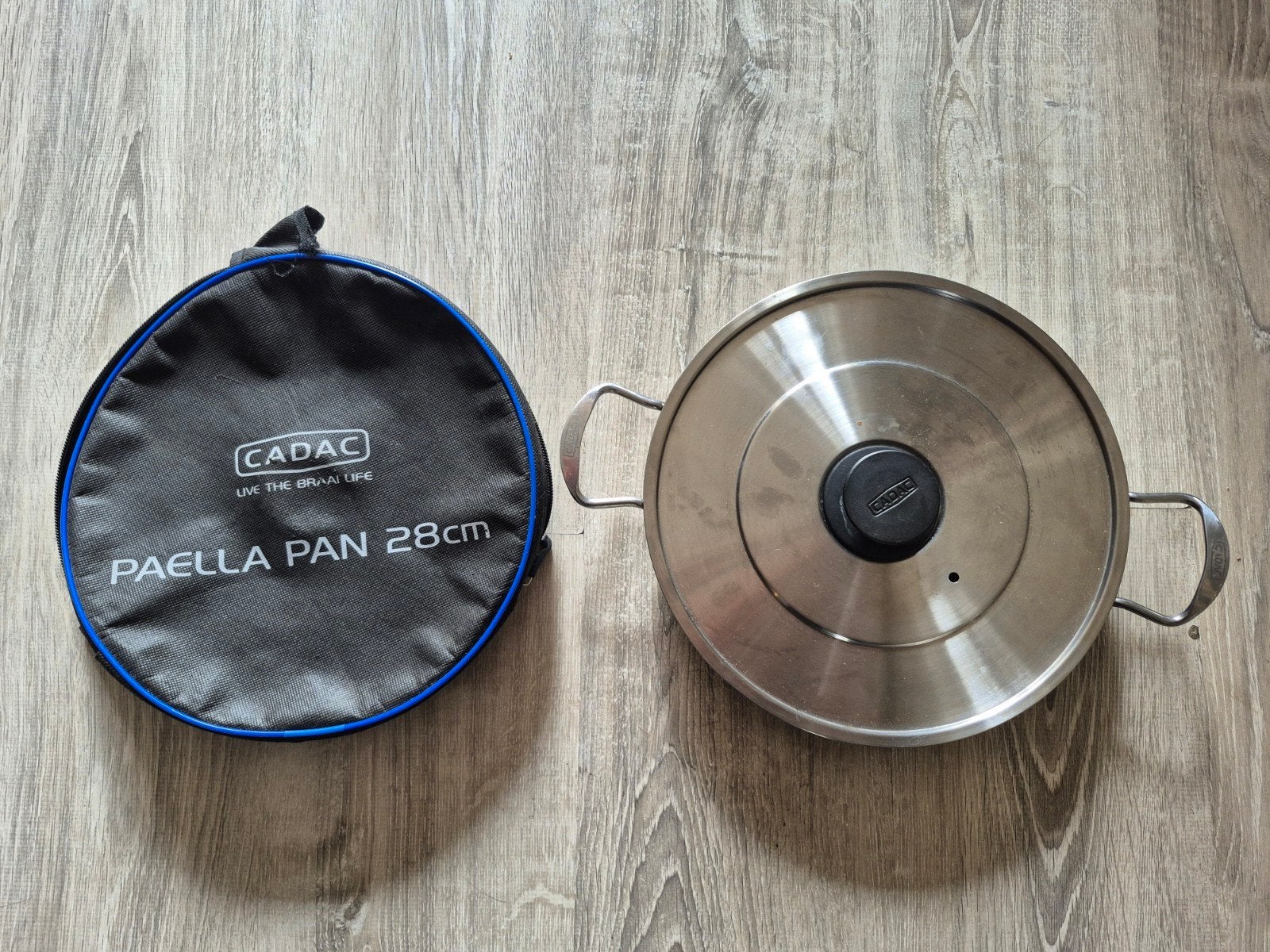 Cadac Paella Pan 28cm met deksel en draagtas, Ophalen of Verzenden