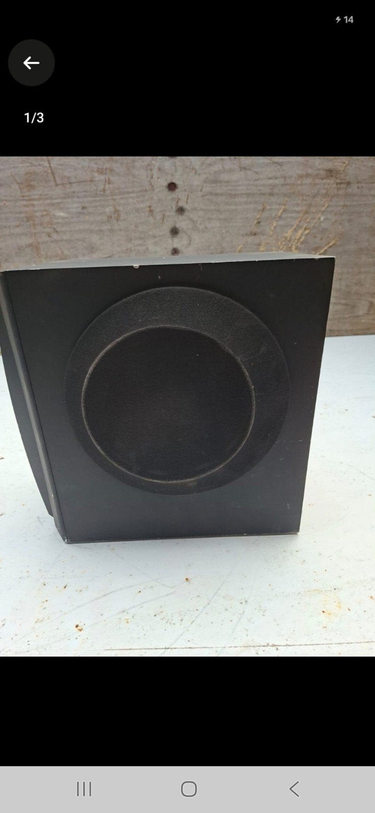 JVC SP-WA35 Subwoofer - 100W, 10 Ohm, Gebruikt, Subwoofer, JVC, Ophalen of Verzenden