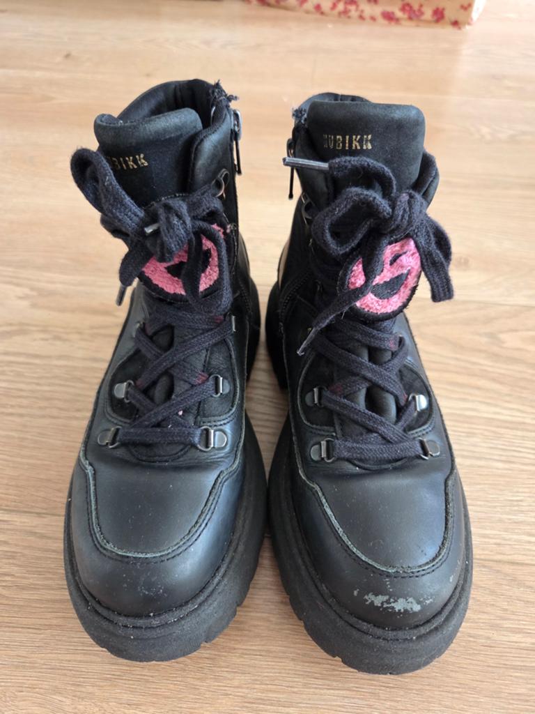 Nubikk leren boots maat 32, Nubikk, Zwart, Lage of Enkellaarzen, Ophalen of Verzenden