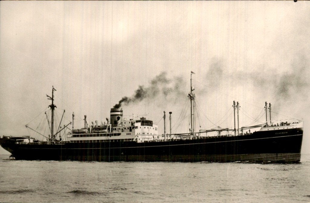 Rotterdam - s.s. Duivendijk - Holland-Amerika Lijn, Ophalen of Verzenden, 1920 tot 1940, Ongelopen, Zuid-Holland