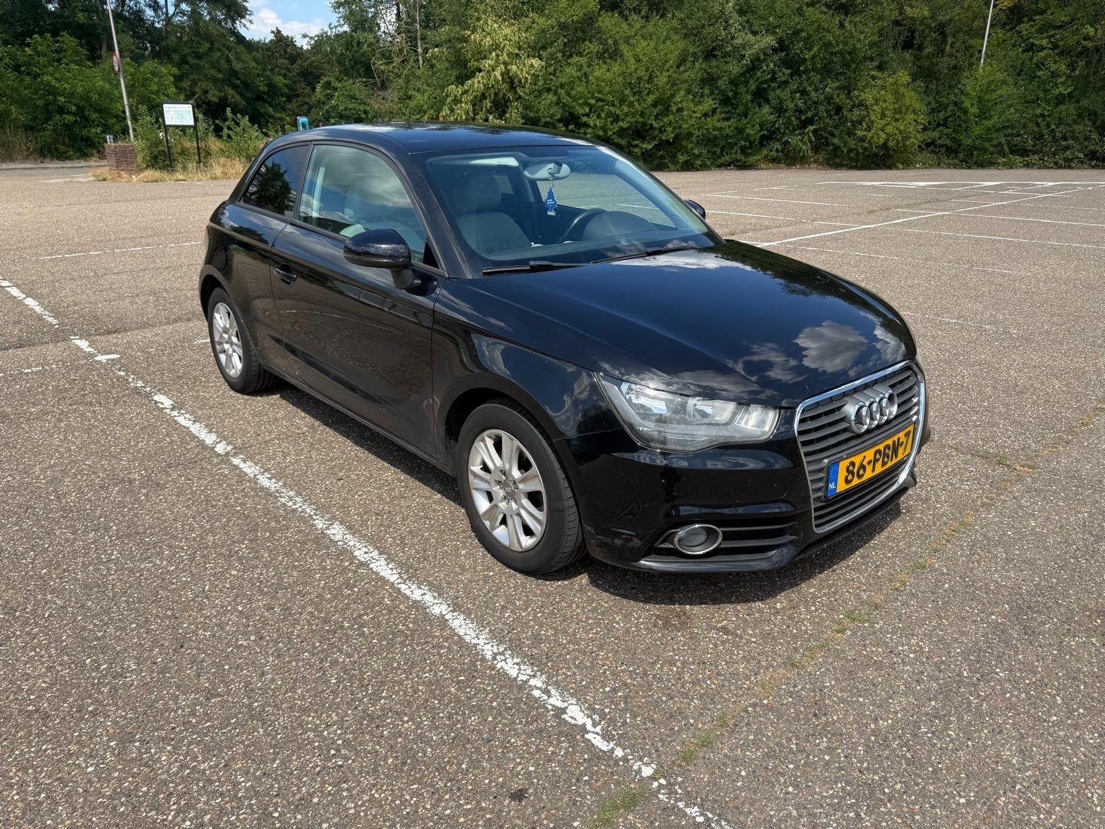 Audi A1 1.4 Tfsi 90KW S-tronic 2012 Zwart, Auto's, Audi, A1, 4 cilinders, 4 stoelen, Origineel Nederlands