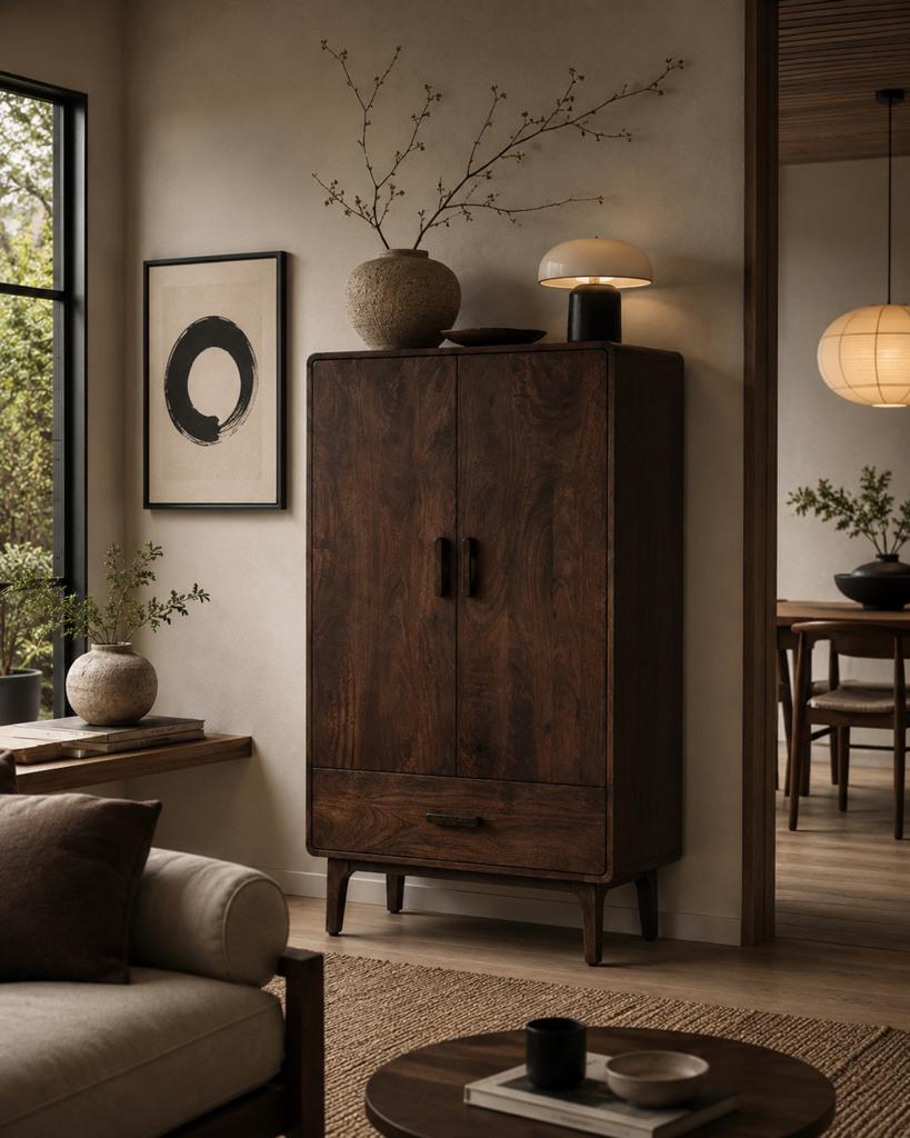 Liya kast van Woood showmodel, Huis en Inrichting, Kasten | Wandmeubels, Ophalen, Nieuw, Minder dan 150 cm, Industtieweg 25