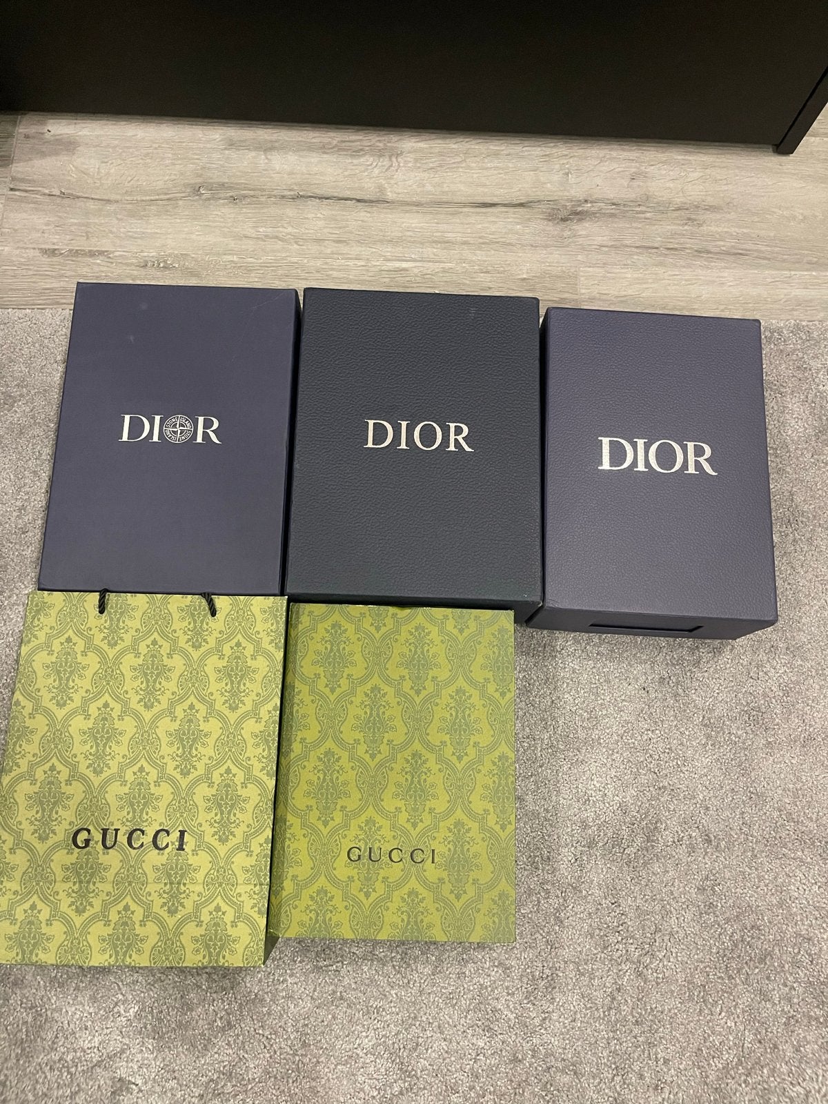 Lege designer dozen en tassen (Dior, Gucci), Ophalen, Gebruikt