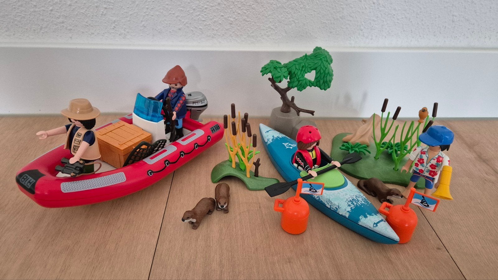Playmobil rubberboot en kano, Ophalen, Wild life, Complete set, Voertuig