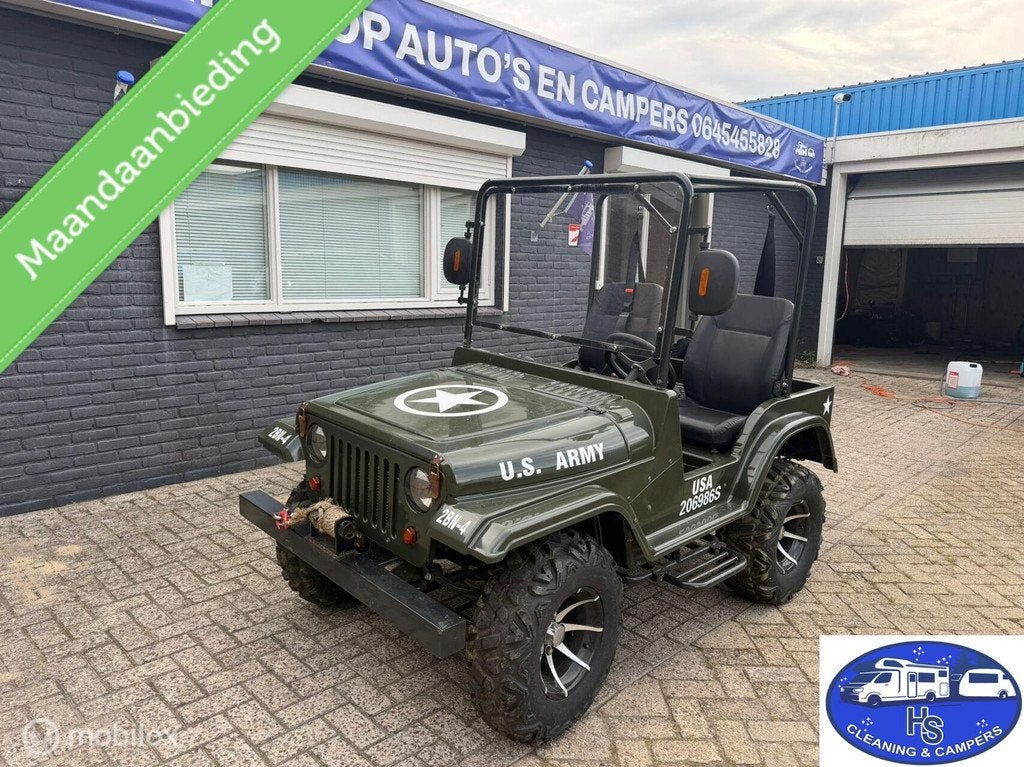 Brom Jeep U.S.A ARMY JEEP ARMY, Diversen, Brommobielen en Scootmobielen, Nieuw, Overige merken