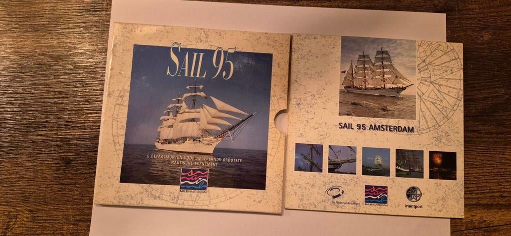 Sail 1995 Munten Set - 5 Herdenkingsmunten, Postzegels en Munten, Munten | Nederland, Ophalen of Verzenden, Koningin Beatrix, Overige waardes