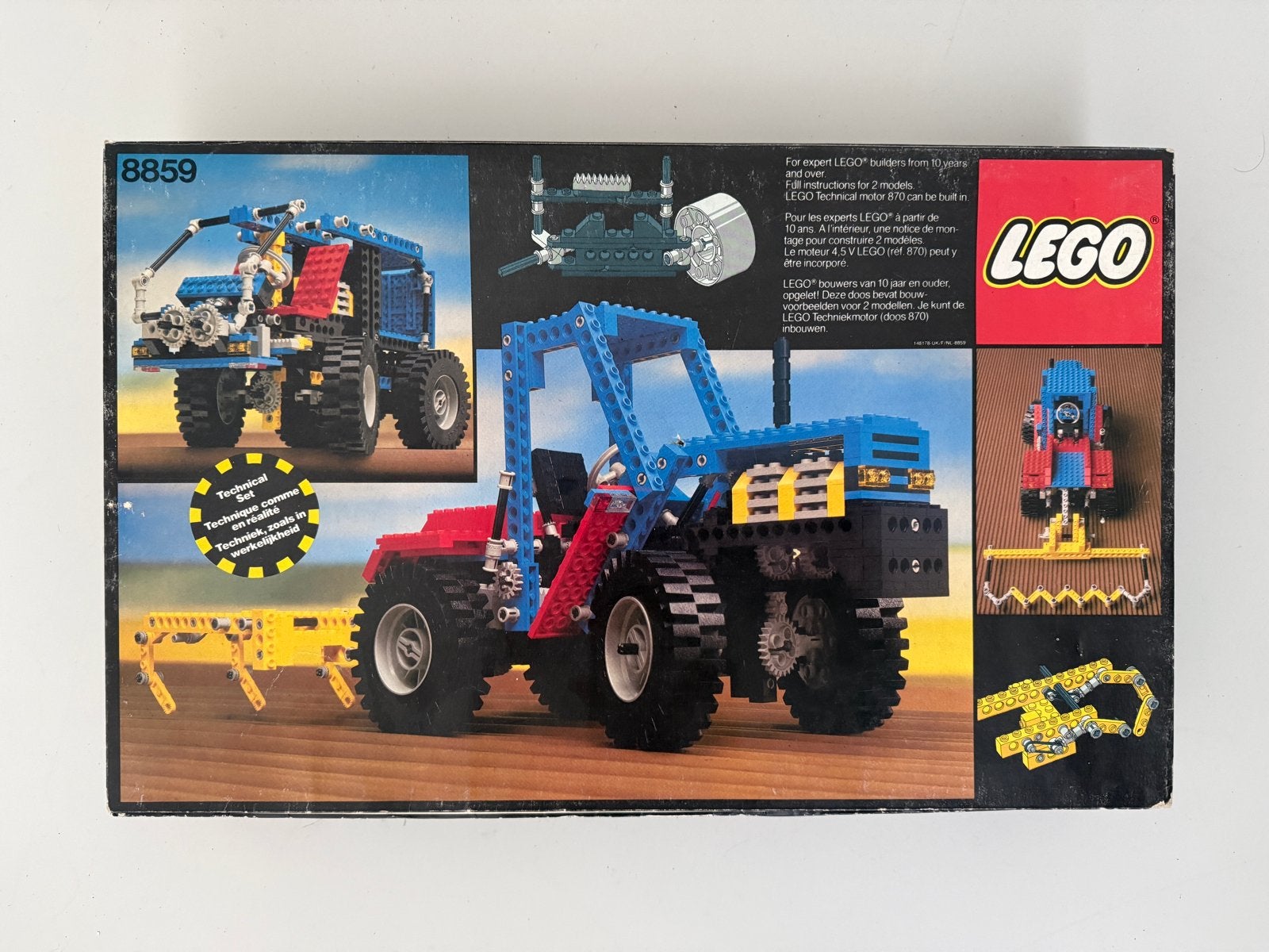 Lego Technic 8859 Tractor met doos en handleiding, Gebruikt, Lego, Ophalen of Verzenden, Complete set