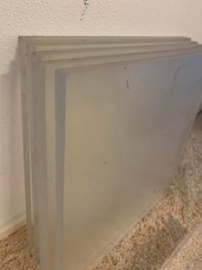 Kunst /decoratie Vintage Plexiglas Platen, Ophalen