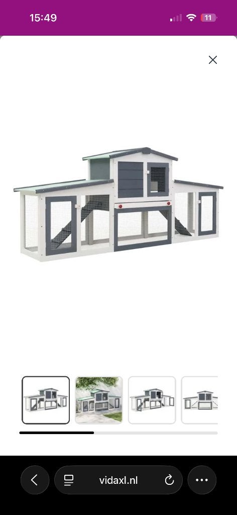 Konijnenhok, Ophalen, Nieuw, 90 cm of meer, Konijn
