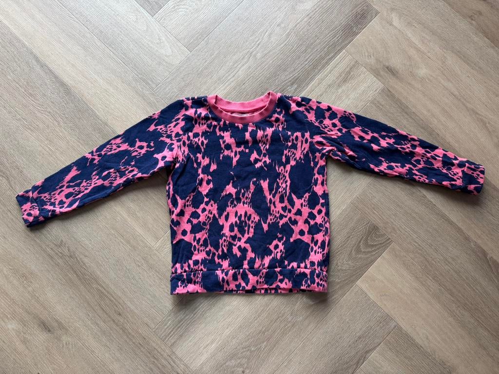 Supertrash trui meisje blauw/roze maat 128, Ophalen of Verzenden, Gebruikt, Meisje, Trui of Vest