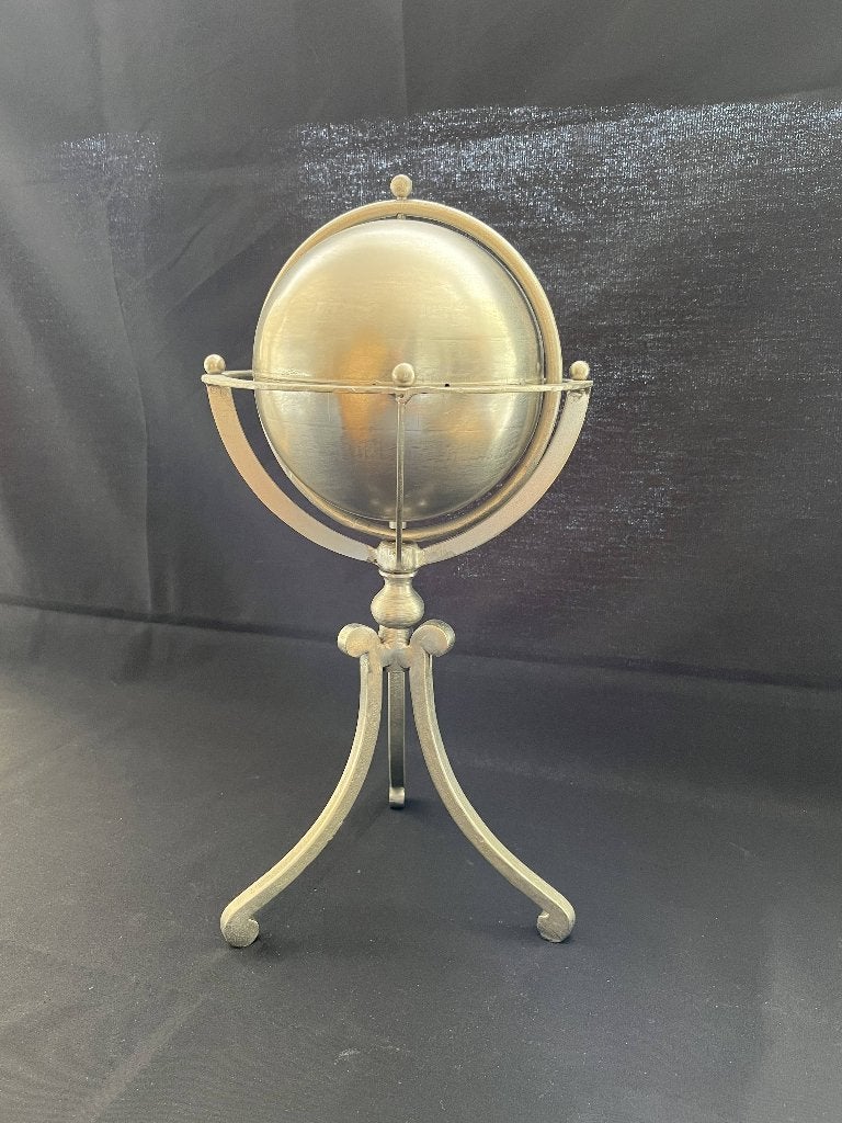 Vintage tafelmodel armillarium globe van metaal, Antiek en Kunst, Ophalen of Verzenden