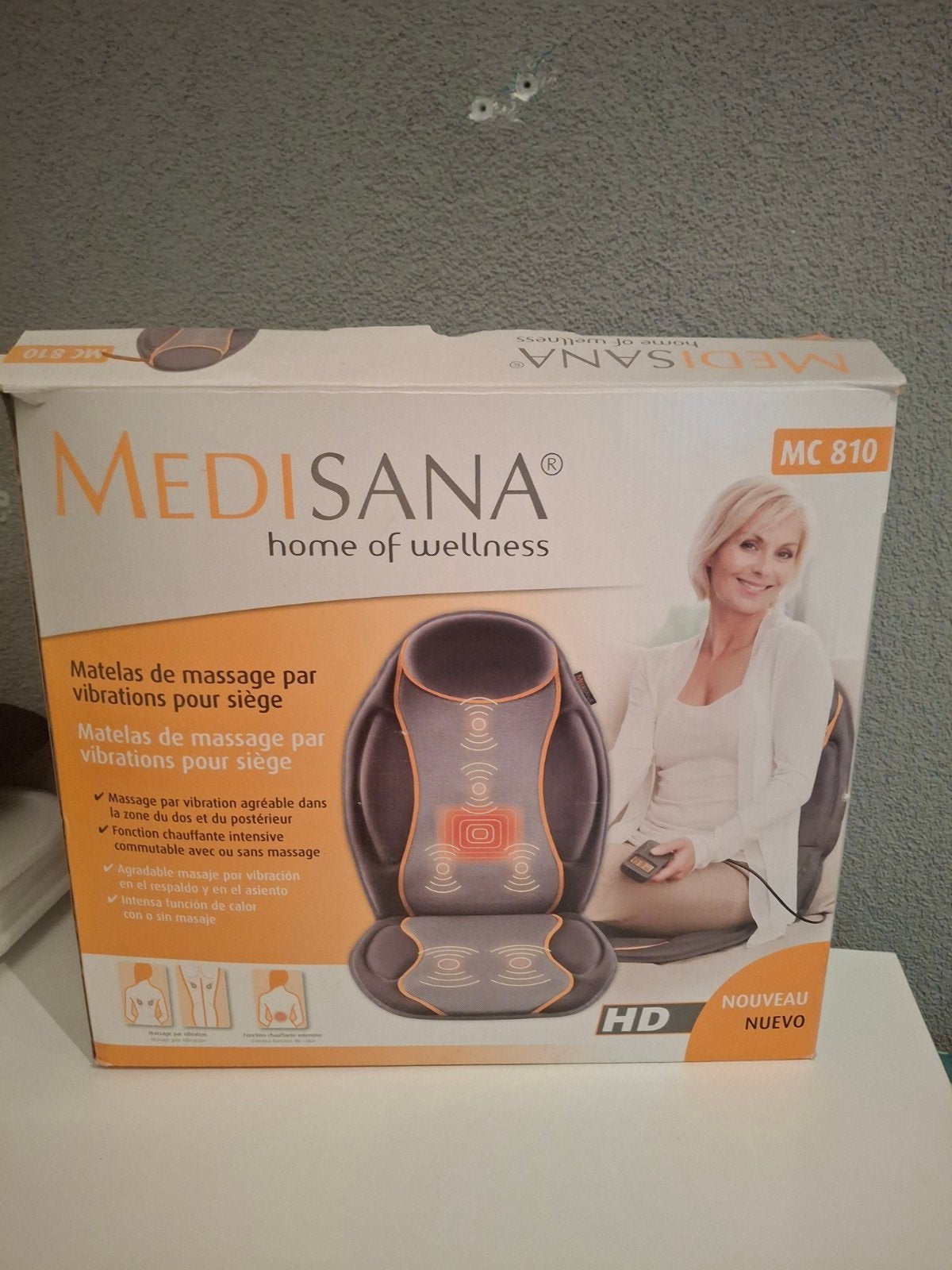 Medisana MC 810 Trilmassagekussen - Ontspanning Thuis, Sport en Fitness, Ophalen of Verzenden, Zo goed als nieuw, Massagestoel of Kussen