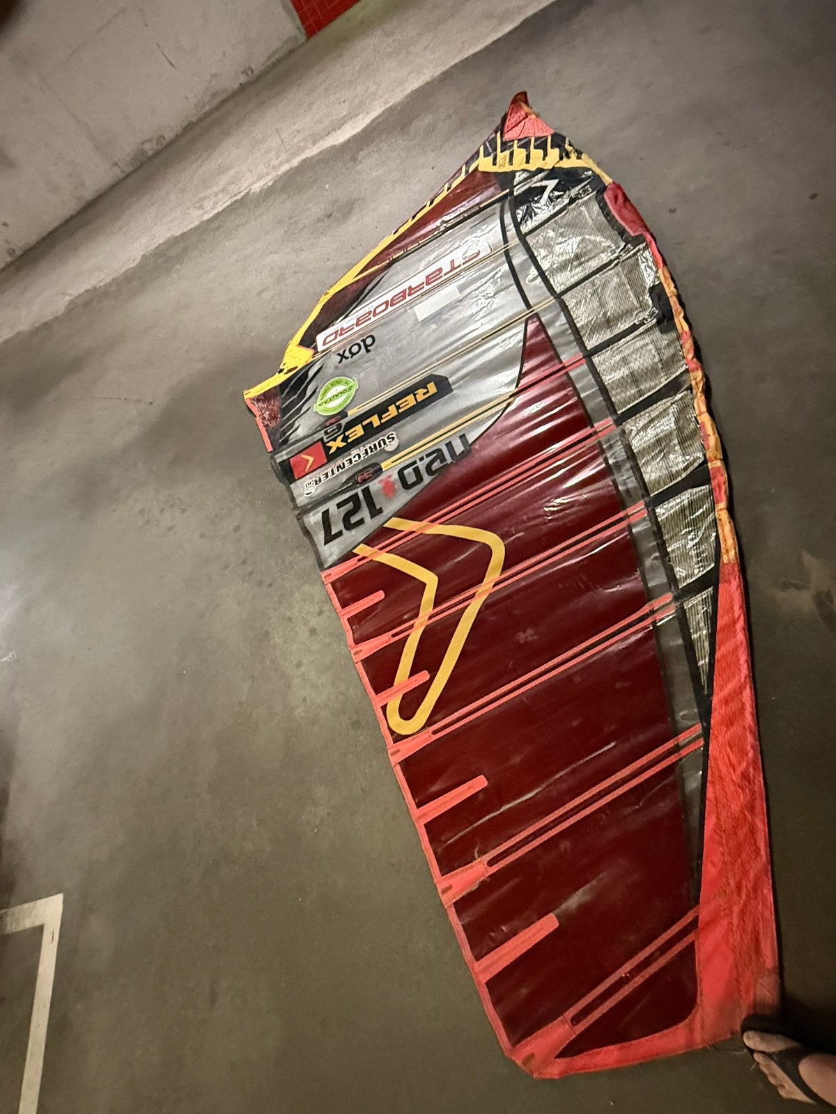 Severne Reflex 7.0m² windsurfzeil - Zo goed als nieuw, Ophalen, Met draagtas, 6.5 m² tot 8 m², Zo goed als nieuw