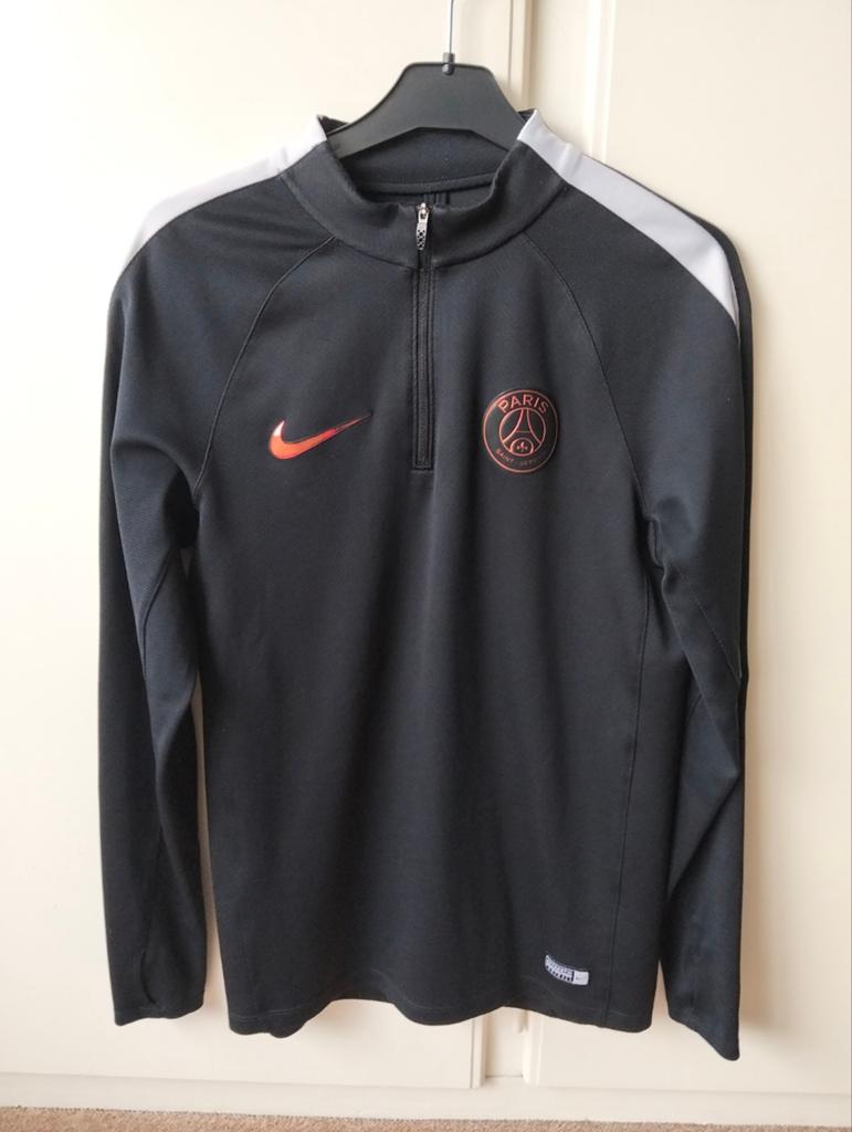Nike Paris Saint-Germain Trainingstrui Zwart Maat S, Maat 48/50 (M), Zwart, Nike, Ophalen of Verzenden