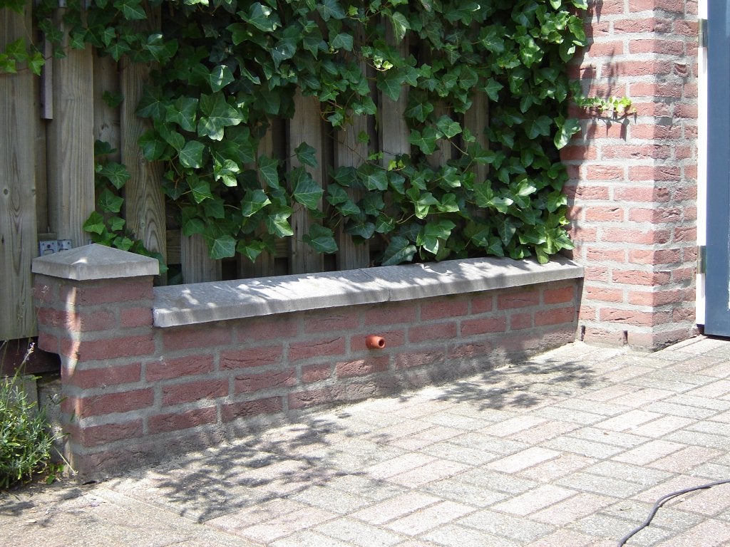 Betonnen poeren afdekmuurplaten pilaarhoedjes diamantkoppen, Tuin en Terras, Schuttingen, Ophalen, Overige materialen, 1 tot 2 meter