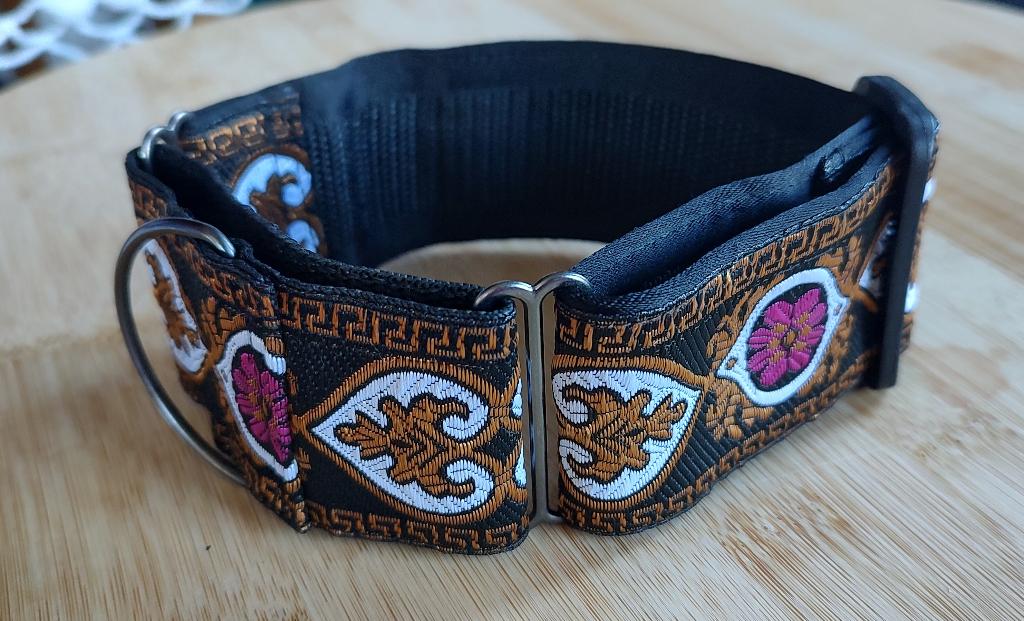 Kleine maat handgemaakte martingale windhonden halsband 5cm, Dieren en Toebehoren, Ophalen of Verzenden, Handgemaakt, Nieuw