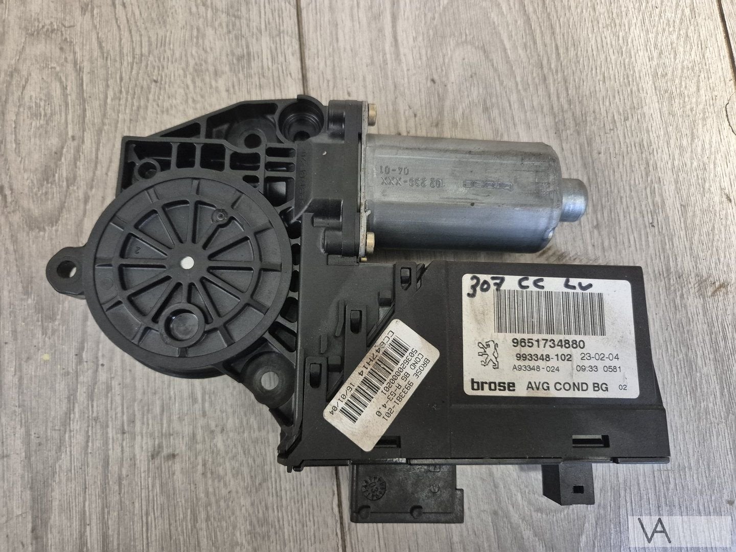 Peugeot 307 cc 2004 - 2006 raammotor links voor 9651734880, Gebruikt, -, -, Ophalen of Verzenden