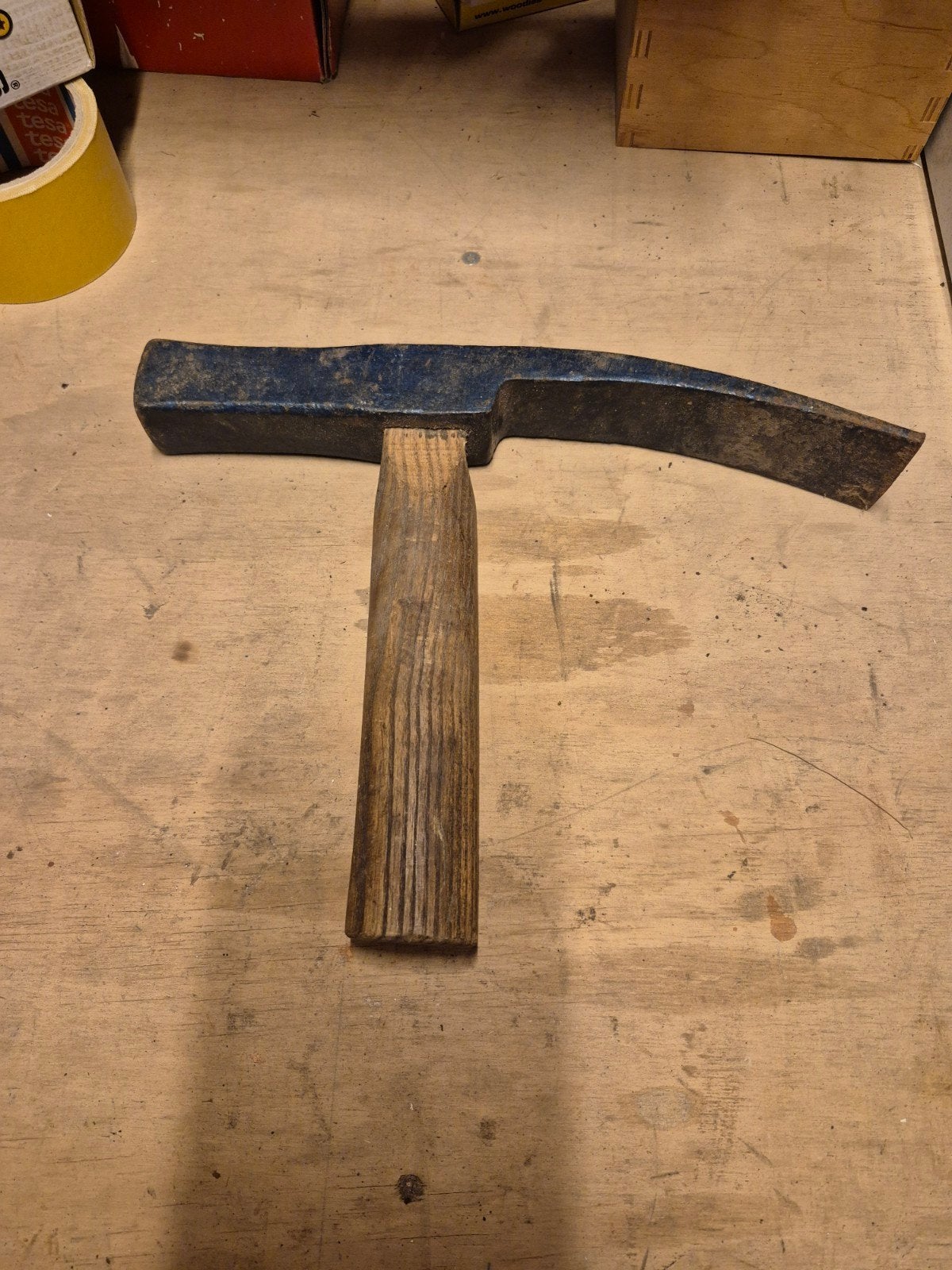 Straathamer met houten steel, Ophalen of Verzenden, Gebruikt